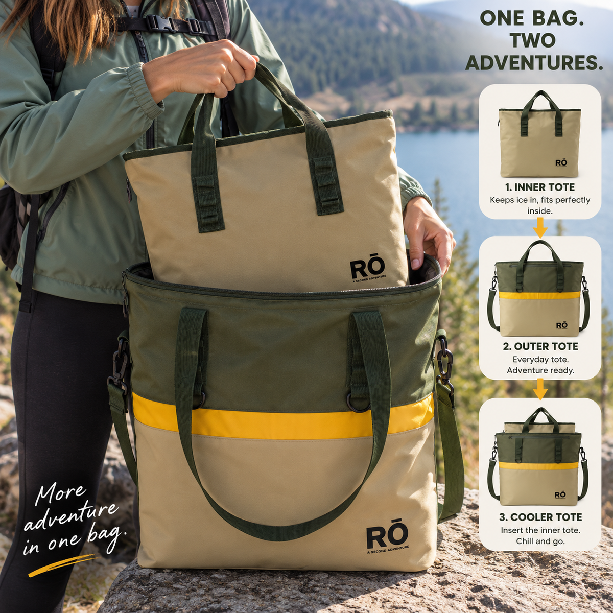 RŌ 2-in-1 Drift Cooler Tote (50L Combined)