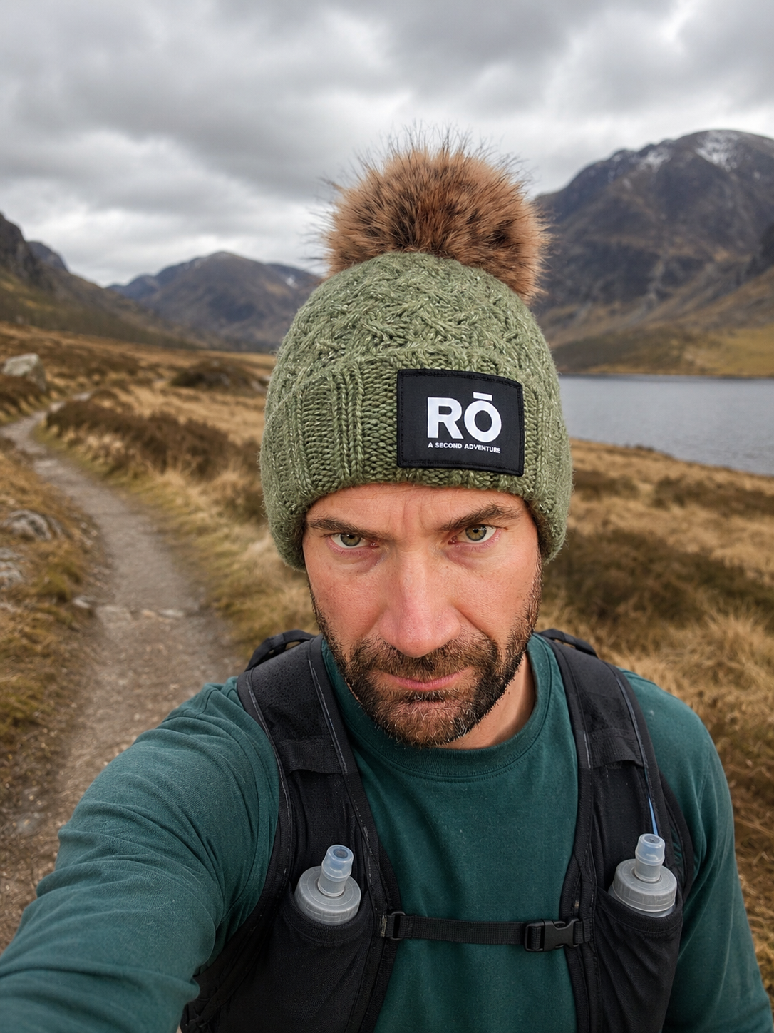 RŌ Summit Beanie - Bobble (Sage Green)