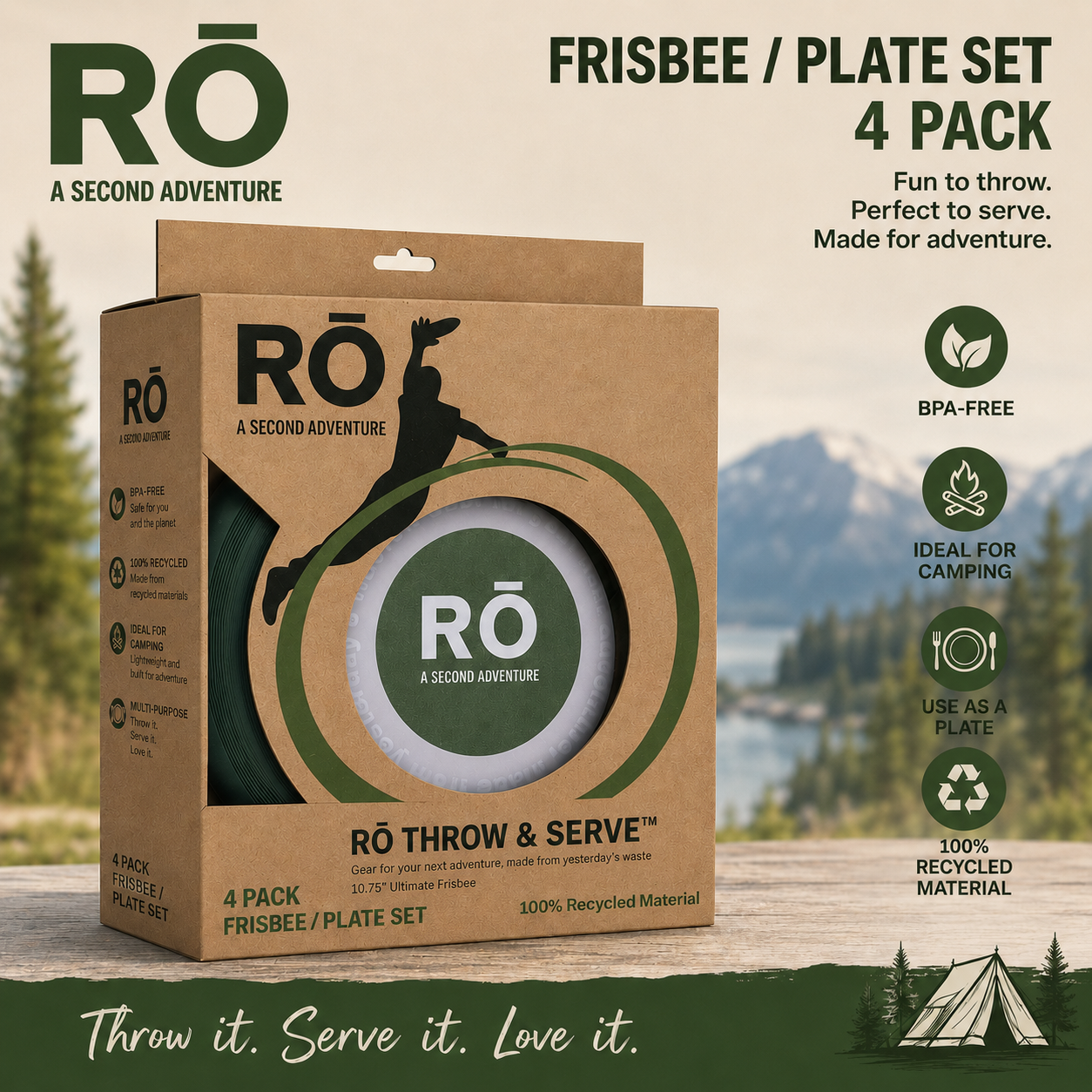 RŌ THROW & SERVE™ 4-Pack