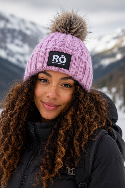 RŌ Summit Beanie - Bobble (Pink)